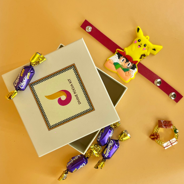 Kids Rakhi 4 Pcs Combo Set (KRN103R27)