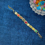 Navratna Brass Bracelet